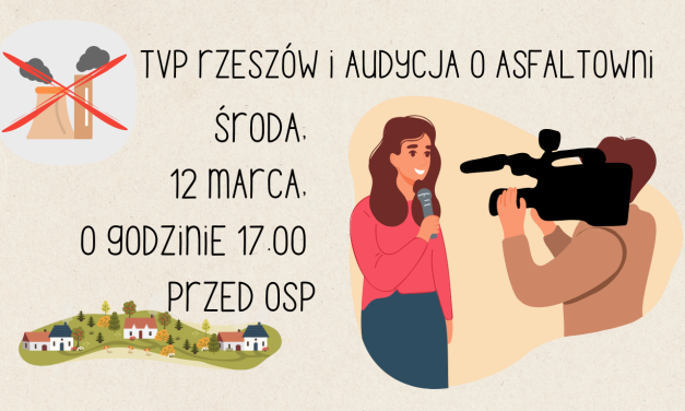 TVP RZESZÓW I AUDYCJA O ASFALTOWNI