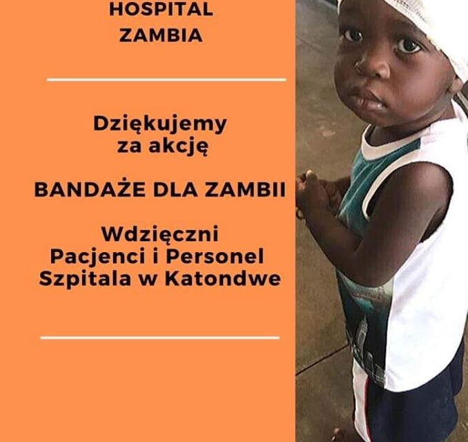 Bandaże dla Zambii – Podziękowanie