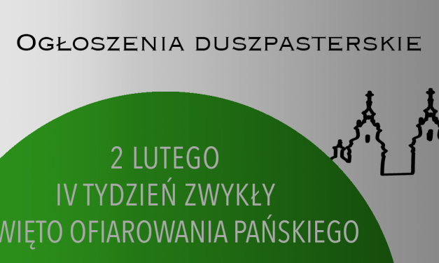 Ofiarowanie Pańskie – 2 lutego 2025