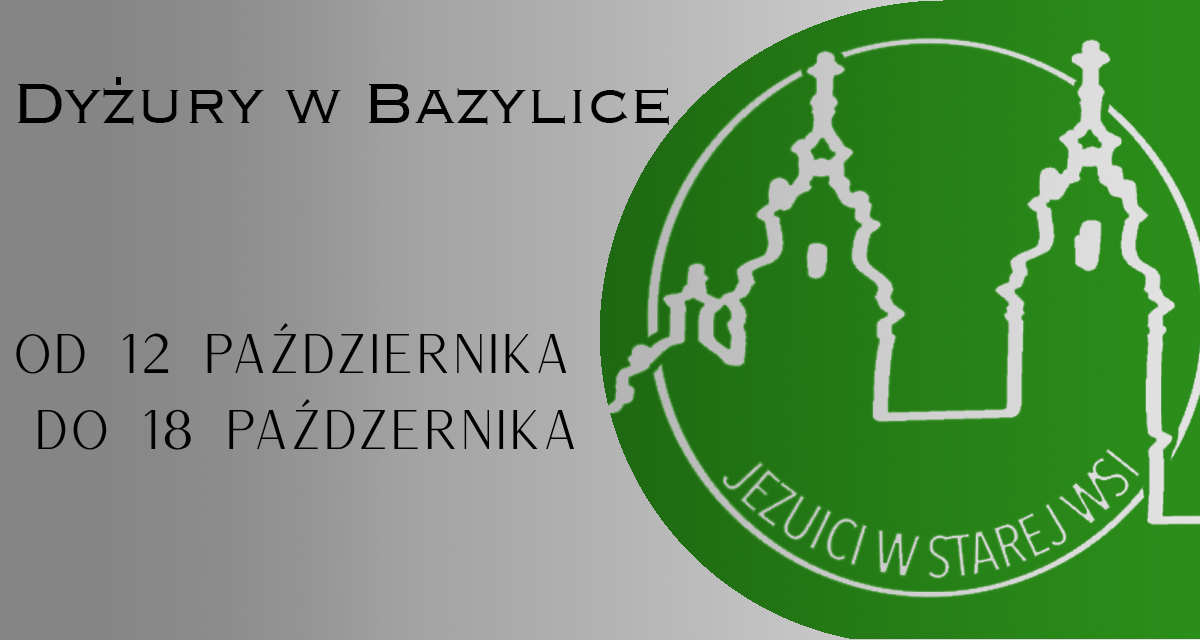 Dyżury w Bazylice: Eucharystia i sakrament pojednania