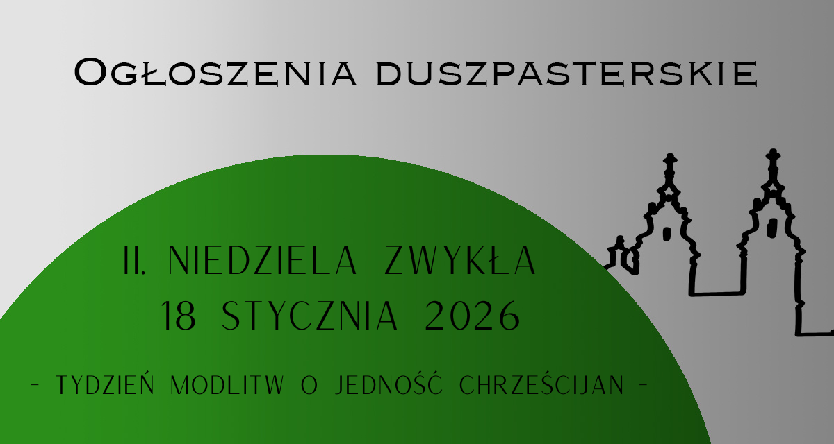 II. Niedziela Zwykła – 18.01.2026