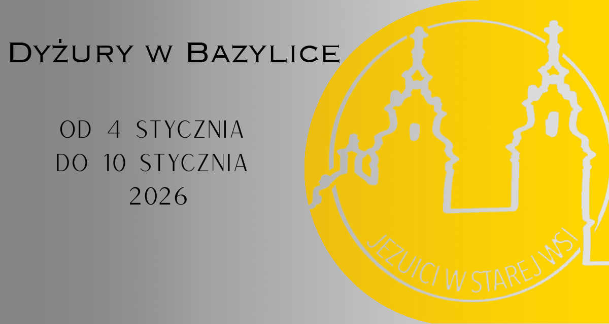 Dyżury w Bazylice: Eucharystia i Sakrament Pojednania